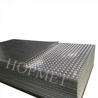 Лист алюминиевый 3х1500х6000, рифление квинтет, марка АМГ2Н2Р в Кемерово цена