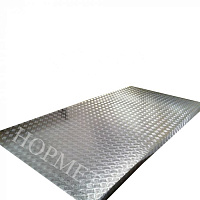 Лист алюминиевый 3.5х1000х3400, рифление квинтет, марка АМГ3Н2Р в Кемерово цена